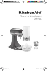 Preview for 1 page of KitchenAid KSMSIA Manual