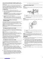 Предварительный просмотр 7 страницы KitchenAid KSRF25FRBL01 Use & Care Manual