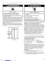 Предварительный просмотр 17 страницы KitchenAid KSRF25FRBL01 Use & Care Manual