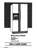 Preview for 1 page of KitchenAid KSRF26DT Use And Care Manual