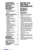 Preview for 2 page of KitchenAid KSRF26DT Use And Care Manual