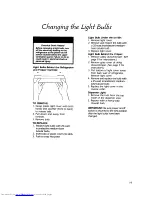 Preview for 19 page of KitchenAid KSRF36D Use And Care Manual