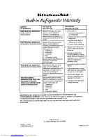 Preview for 23 page of KitchenAid KSRF36D Use And Care Manual