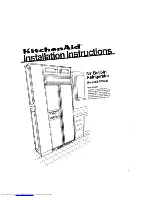 KitchenAid KSRF36DT Installation Instructions Manual preview