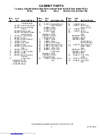 Preview for 2 page of KitchenAid KSRG22FTBL - Architect Series II: 21.8 cu. ft. Refrigerator Parts List