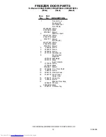 Preview for 12 page of KitchenAid KSRG25FKBL02 Parts List