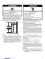 Предварительный просмотр 3 страницы KitchenAid KSRG25FVBL - 25.4 cu. Ft. Refrigerator User Instructions