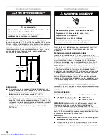 Предварительный просмотр 18 страницы KitchenAid KSRG25FVBL - 25.4 cu. Ft. Refrigerator User Instructions