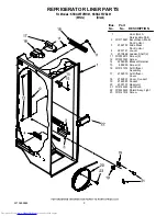 Предварительный просмотр 3 страницы KitchenAid KSRG25FVBL01 Parts List