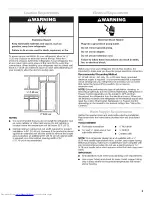 Предварительный просмотр 3 страницы KitchenAid KSRG25FVBL05 User Instructions