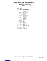 Preview for 10 page of KitchenAid KSRG25FVMS00 Parts List