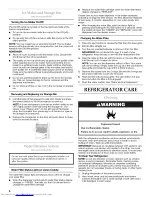 Preview for 8 page of KitchenAid KSRJ25FXBL01 User Instructions