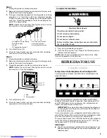 Preview for 5 page of KitchenAid KSRK25FVBL - 25.4 cu. ft. Refrigerator User Instructions