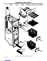 Предварительный просмотр 5 страницы KitchenAid KSRK25FVBL01 Parts List