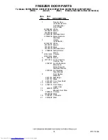 Preview for 14 page of KitchenAid KSRP22FTBL - Architect Series II: 21.6 cu. ft. Refrigerator Parts List