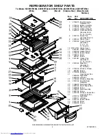 Предварительный просмотр 4 страницы KitchenAid KSRP25FTBL - Architect Series II: 25.3 cu. ft. Refrigerator Parts List