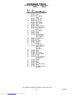 Preview for 20 page of KitchenAid KSRS25FDAL01 Parts List