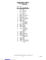 Preview for 20 page of KitchenAid KSRS25FGSS11 Parts List