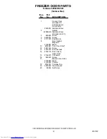 Preview for 12 page of KitchenAid KSRS25FGSS15 Parts List