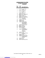 Preview for 20 page of KitchenAid KSRS25IHBU02 Parts List