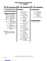 Preview for 21 page of KitchenAid KSRS25IHBU02 Parts List