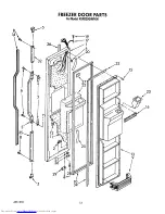 Предварительный просмотр 15 страницы KitchenAid KSRS25QAWH00 Parts List