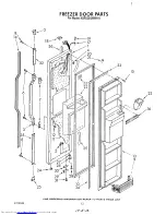 Предварительный просмотр 15 страницы KitchenAid KSRS25QWH11 Parts List