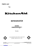 KitchenAid KSRS25QXAL11 Parts List предпросмотр