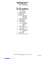 Preview for 20 page of KitchenAid KSRS25RSMS03 Parts List