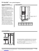 Preview for 1 page of KitchenAid KSRS25RV Dimensions