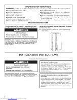 Preview for 2 page of KitchenAid KSRS25RVBL03 User Instructions