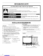 Предварительный просмотр 2 страницы KitchenAid KSRV22FVMS - 21.6 cu. Ft. Refrigerator Installation Instructions Manual