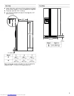 Предварительный просмотр 3 страницы KitchenAid KSRV22FVMS - 21.6 cu. Ft. Refrigerator Installation Instructions Manual