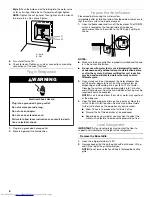 Предварительный просмотр 8 страницы KitchenAid KSRV22FVMS - 21.6 cu. Ft. Refrigerator Installation Instructions Manual