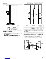 Предварительный просмотр 21 страницы KitchenAid KSRV22FVMS - 21.6 cu. Ft. Refrigerator Installation Instructions Manual