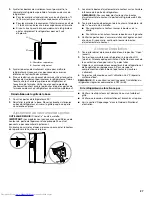 Предварительный просмотр 27 страницы KitchenAid KSRV22FVMS - 21.6 cu. Ft. Refrigerator Installation Instructions Manual