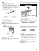 Preview for 5 page of KitchenAid KSRV22FVWH00 User Instructions