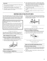 Preview for 17 page of KitchenAid KSRW25CRSS02 Use & Care Manual