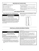 Предварительный просмотр 2 страницы KitchenAid KSRX25FTBL02 User Instructions