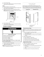 Предварительный просмотр 5 страницы KitchenAid KSRX25FTBL02 User Instructions