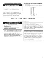 Предварительный просмотр 19 страницы KitchenAid KSRX25FTBL02 User Instructions