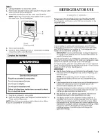 Preview for 5 page of KitchenAid KSRX25FVBL02 User Instructions