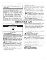 Preview for 9 page of KitchenAid KSRX25FVBL02 User Instructions