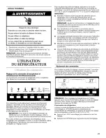 Preview for 21 page of KitchenAid KSRX25FVBL02 User Instructions