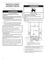 Preview for 4 page of KitchenAid KSSC25FKS01 Use & Care Manual