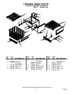 Предварительный просмотр 4 страницы KitchenAid KSSC36FKB01 Parts List