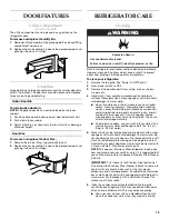 Preview for 13 page of KitchenAid KSSC36FMS00 Use & Care Manual