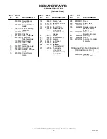 Предварительный просмотр 22 страницы KitchenAid KSSC36FMS01 Parts List