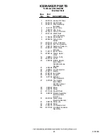 Preview for 26 page of KitchenAid KSSC36QKS01 Parts List