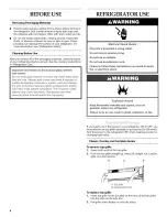 Preview for 4 page of KitchenAid KSSC36QMS00 Use & Care Manual